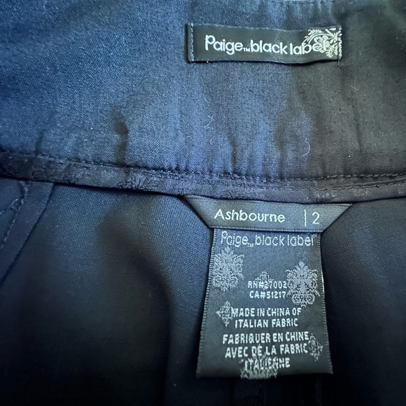 Paige Black Label All Season Stretch Wool Wide Legged Pants - Sz 2 - Picture 6 of 7